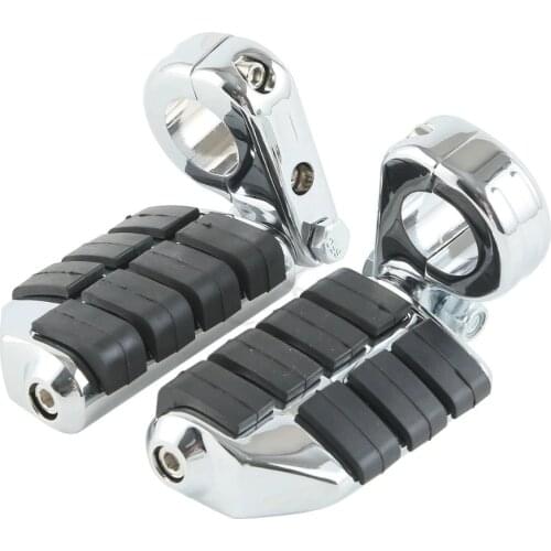Motorcycle 1 1/4" 32mm Engine Guards Anti Vibration Rubber Lion Paw FootPegs For Honda GoldWing