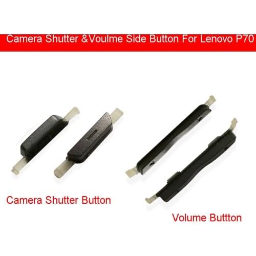 Camera Shutter + Volume Up Down Side Key Buttons For Lenovo P70 Volume Side Keypad Swtich Cell Phone Parts Replacement Repair