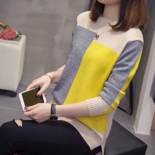 New Style Plus Size Women Pullover Knitted Dottoming Shirt Loose Elegant Fashion Sweater Fat Sister Age Reduction Sweater4XL A89