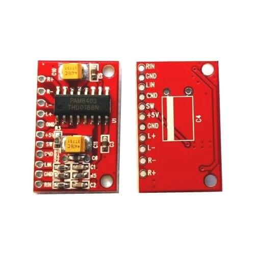 1 pcs PAM8403 Super Mini Digital Amplifier Board 2 * 3W Class D Digital 2.5V To 5V Power Amplifier Board Efficient