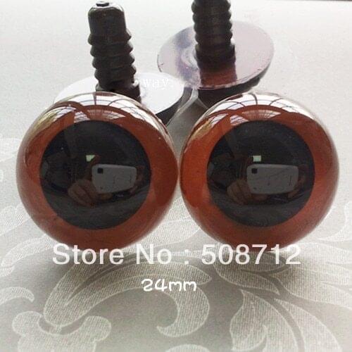 Fress ship!!!24mm Brown Plastic Safety Eyes Amigurumi Stuffed Wool Felted Animals