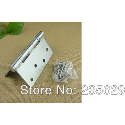 Free Shipping, brushed stainless steel Finished Hinges for timber door / Metal Door, Stainless Steel material, 4*3*3