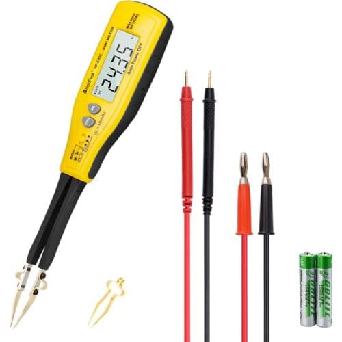 HoldPeak HP-990C Digital SMD Tester Capacitance Meter Resistance Meter Diode Battery Test with Carry Box Power Battery Tester