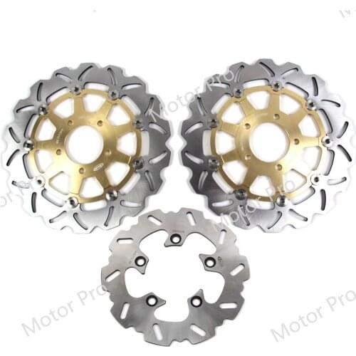 For Suzuki GSXR 1000 2003 2004 Front Rear Brake Disc Disk Rotor Kit Motorcycle GSX R GSX-R 600 750 GSXR1000 CNC Aluminum BLACK