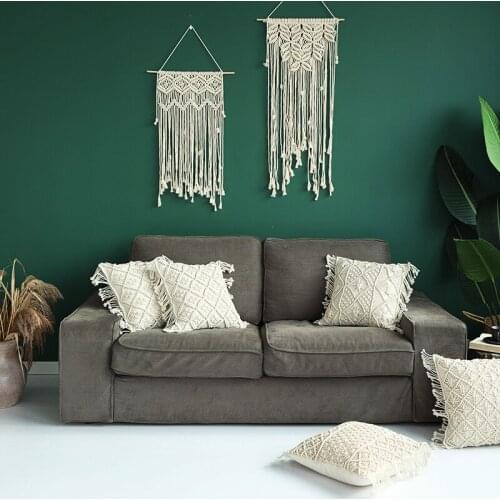 Cotton rope woven pillow cover car waist creative sofa cushion cover simple modern home pillow cushion coraline harry styles