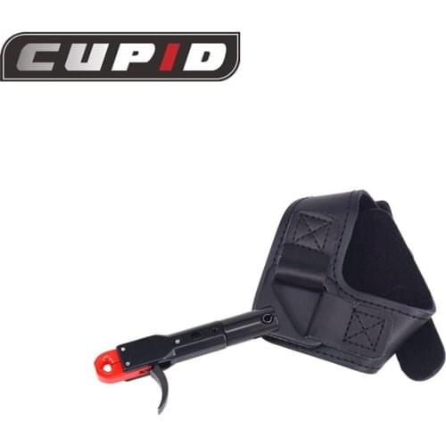 Wholesale R1 canvas Black Color Archery Caliper Release Aid Compound Bow Strap Shooting Pro Arrow Trigger Wristband Archery Bow