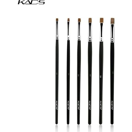 KADS 20pcs/set Nail Brush 6 Size Available Nylon Nail Brush Painting Pen Nylon Hair Nail Brush For Nail Design DIY