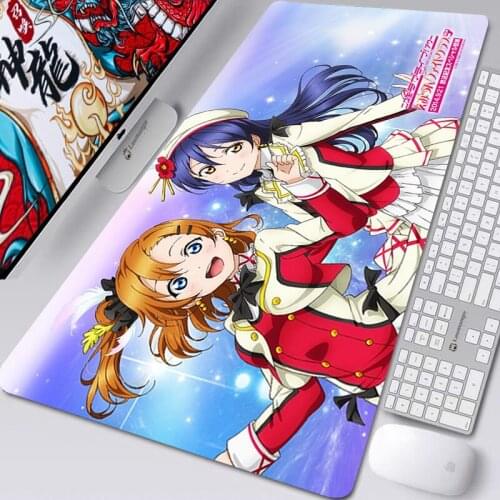 Love Live School Idol Project Mousepad Gamer Desk Gaming Mouse Mats Anime Mouse Pad Xxl PC Gamer Cabinet Rug Varmilo Mausepad