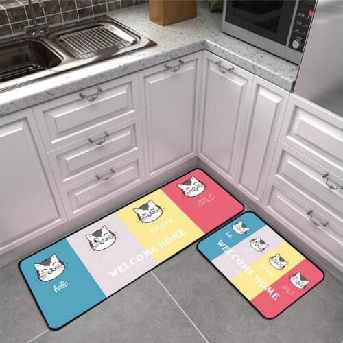 Creative Kitchen Carpet Tapete Soft Home Kitchen Floor Mat Anti-Slip Rugs Entrance Hallway Door Mat Wardrobe Balcony Area Rug