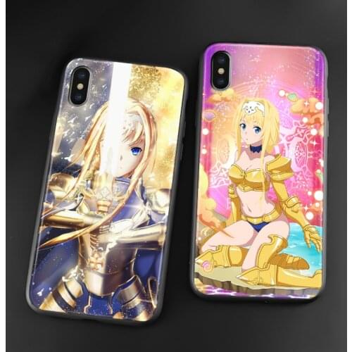 Alice Zuberg Sword art online Alicization For iPhone 6 6s 7 8 Plus X XR XS 11 Pro Max soft silicone Phone case cover shell