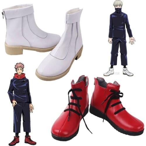 Anime Jujutsu Kaisen Cosplay Shoes Itadori Yuji Toge Inummaki Shoes Boots Halloween Carnival Cosplay Costume Accessories 2021