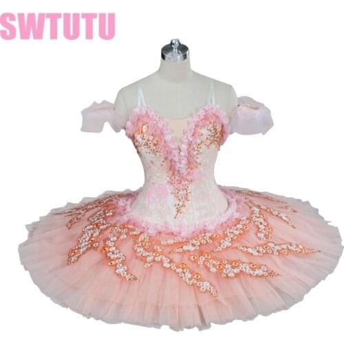 Peach fairy ballet tutu pink adult nutcracker tutu ballet stage costumes professional ballet tutus for girls tutu pancakeBT9121