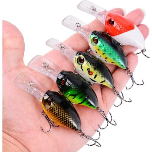 1pc 78mm 11.6g Swim Fish Fishing Lure Artificial Hard Crank Bait Topwater Wobbler Mini Fishing Crankbait Lure Fishing Tackle