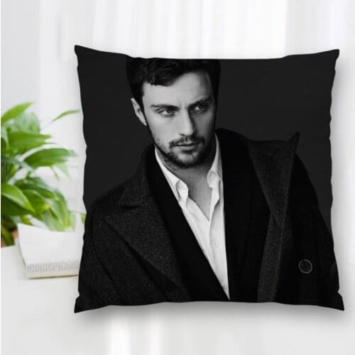 Custom Aaron Taylor-Johnson Pillowcase With Zipper Bedroom Home Office Decorative Pillow Sofa Pillowcase Cushions Pillow Cover