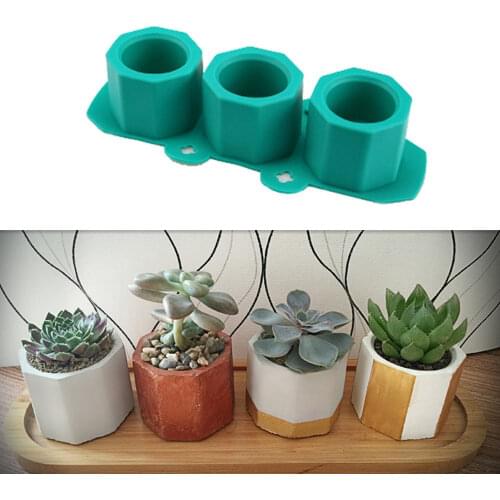 Durable Silicone Flowerpot Mold Cement Pot DIY Succulent Making Mold Manual Clay Craft Cement Silicone Concrete Bottle Mould
