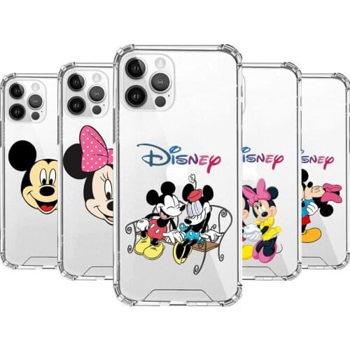Disney Anime Style Phone Case cover For iphone 12 pro max 11 8 7 6 s XR PLUS X XS SE 2020 mini Transparent cell