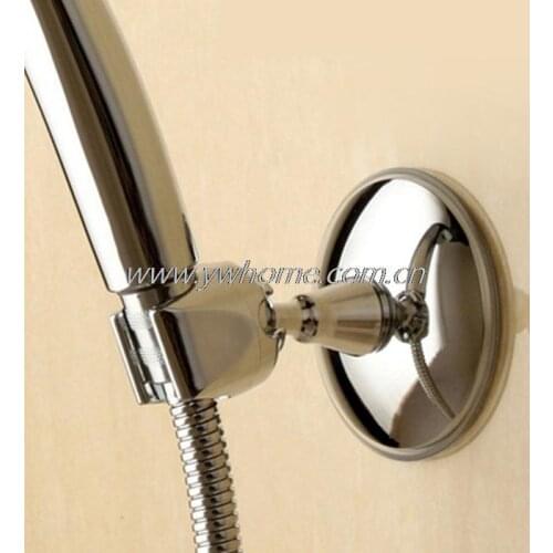 Adjustable Chromed Shower Head Holder Bathroom Suction Sucker Bracket Stand