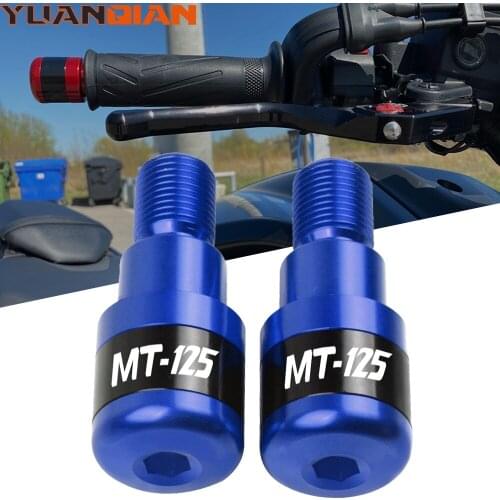 For YAMAHA MT125 MT-125 MT 125 2014 2015 2016 2017 2018 2019 2020 2021 Motorcycles Handlebar Grips Plug Slider Handle Bar Ends