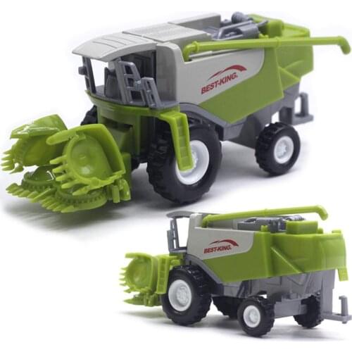 Alloy Agricultural Harvester Car Model 1:50 Alloy Kids Vehicles Mini Toy Car Farmer Tractors Car Scale Miniaturas Tractor Toy
