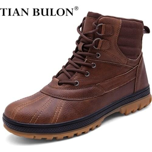 Мужские зимние ботинки TIAN BULON China At AliExpress