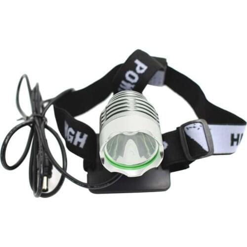 1800 Lumens Bike Front Light Lamp T6 LED Bicycle Headlight Aluminum Super Bright Cycling Flashlight with 18650 Battery Pack