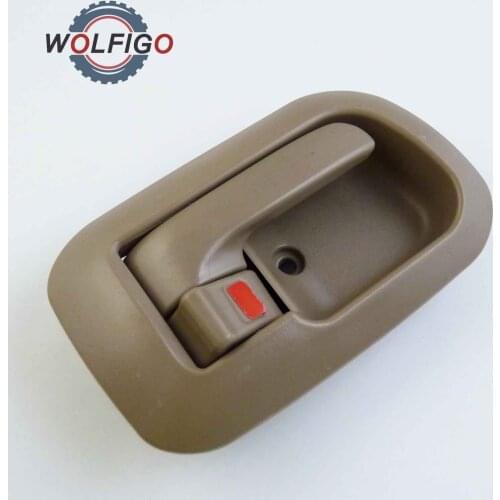 WOLFIGO New For TOYOTA SIENNA 1998 1999 2000 2001 2002 2003 3.0L Inside Front Right Beige Door Handle & Bezel Kit 6927808010