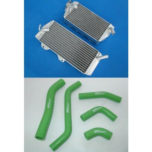 Factory price for KAWASAKI KXF450 KX 450 F KX450F 06 08 2006 2007 aluminum alloy radiator + hose