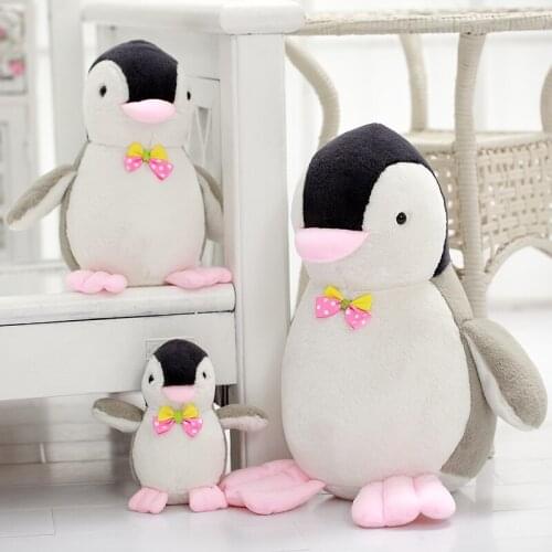 1pc 20-40cm Super Soft Penguin Plush Toy Cute Cartoon Animal Penguin Stuffed Doll Girls Lovers Valentines Gifts Sofa Pillows