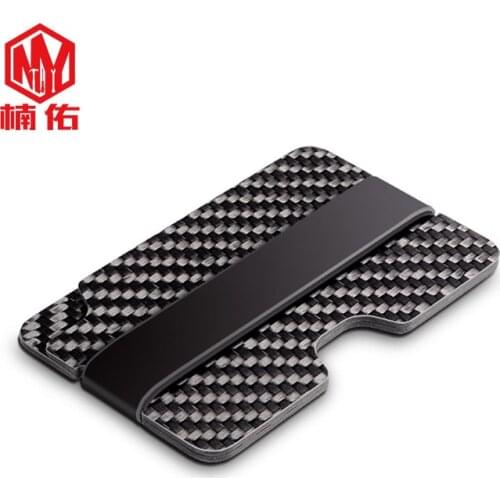 1PC Simple Carbon Fiber Wallet Banknotes Credit Card Holder Bank Business Card Bag Package EDC Outdoor Pocket Tool