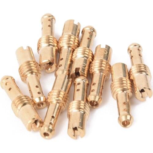 10pcs Motorcycle Pilot Jet 8 Bleed Holes Carburetor Nozzles Accessories For MIKUNI VM/TM/TMX Carburetor 15-37.5