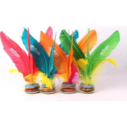20pcs kicking shuttlecock game training shuttlecock goose feather Shuttlecocks China Jianzi