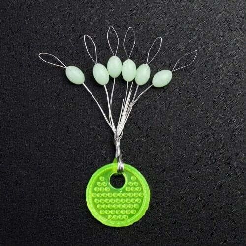 60PCS 10packs Seven-star Float Space Beans Fishing Bobber Floats Oval Stopper Carp Fishing Tackle Accesories Pesca Buoys 6MM