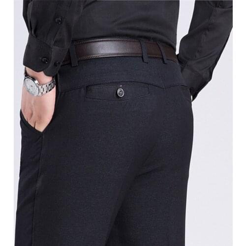 Mens Suit Pants High Quality Winter Straight Business Dress Pants for Men Formal Pants Big Size 38 40 Classical Trousers Male