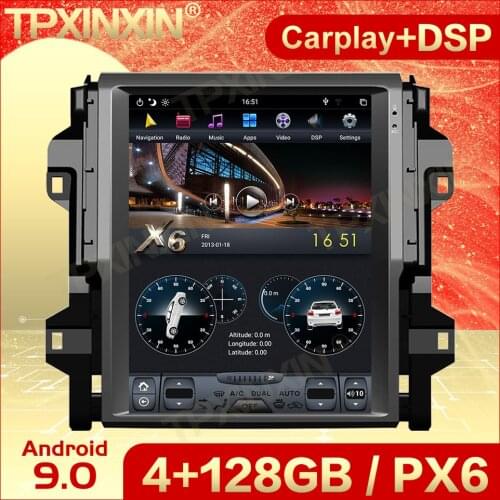 Carplay 2 Din Android 9 Tesla Multimedia Stereo For Toyota Fortuner 2016 2017 2018 2019 GPS Navi WiFi Receiver Player Head Unit