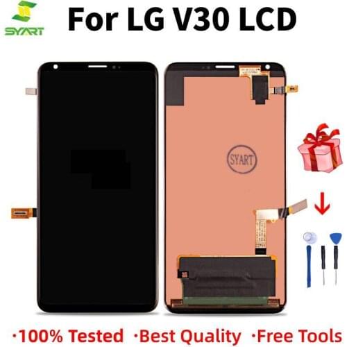 Display For LG V30 H930 H931 H932 6.0" LCD Display Touch Screen Digitizer Assembly With Frame Free Tool For LG V30