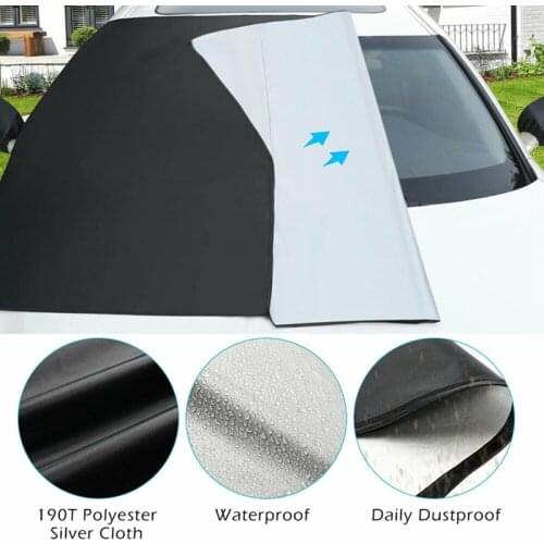 For 210*125Cm Car Window Sun Shade Curtain Windshield Screen Dual Sided Use Anti Frost Ice Snow Waterproof Windscreen protection