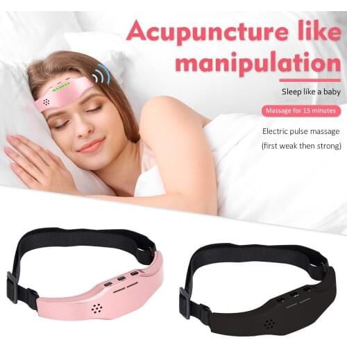 Electric Headache and Migraine Relief Head Massager Migraine Insomnia Release USB Rechargeable Therapy Machine Relax Health Care