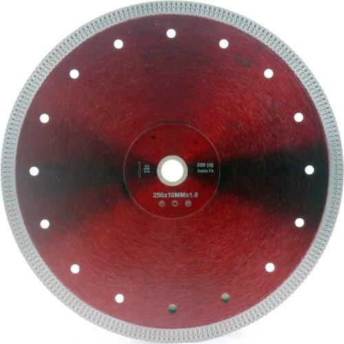 DC-SXSB08 super thin 10 inch 250mm diamond ceramic cutting blade for ceramic and porcelain tile cutting