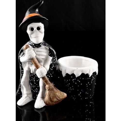 Moquerry Resin ashtray skull personality gift home furnishings accessories fairy crafts decorated culpture statue Halloween