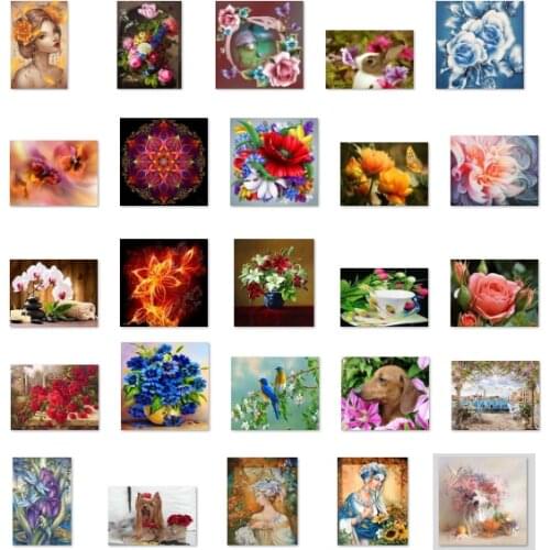 Corridor Flower Garden cross stitch kit people 18ct 14ct 11ct count canvas stitches embroidery DIY handmade needlework