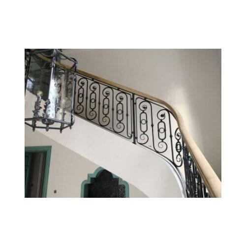 Hench 100% handmade forged custom designs wrought iron step railing