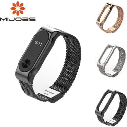 For Xiaomi Mi Band 2 Strap Metal Screwless Stainless Steel Mi Band 2 Strap Bracelet Miband 2 Correa 2 Wristbands