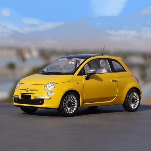1/18 alloy casting car model original Fiat 500 high-end collection holiday gift