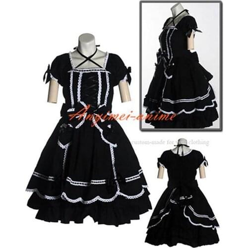 Sissy maid Gothic Lolita Punk Fashion Dress Sweet Cosplay Costume Tailor-made[CK1054]