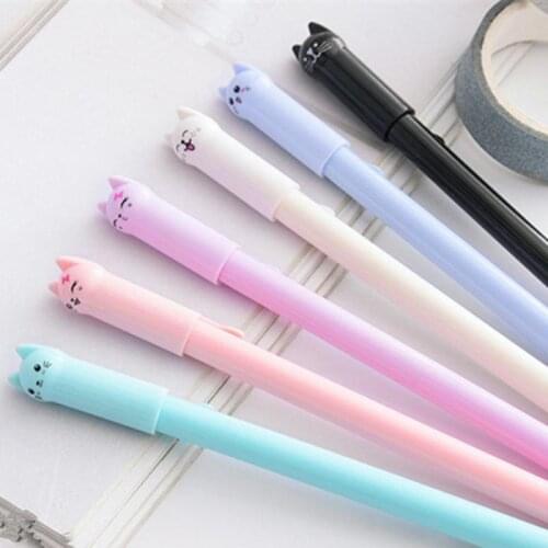 1pcs Gel Pens Kawaii Pen Set Cute Cat Pens Writing Supplies School Supplies Creative Stationery Dropshipping