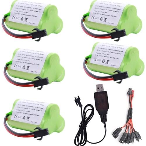 3.6V 3200mAh Ni-MH Battery with USB Charger For RC Cars Toy Boats AA T model 3.6v 2400mah NiMH Battery Pack SM Plug