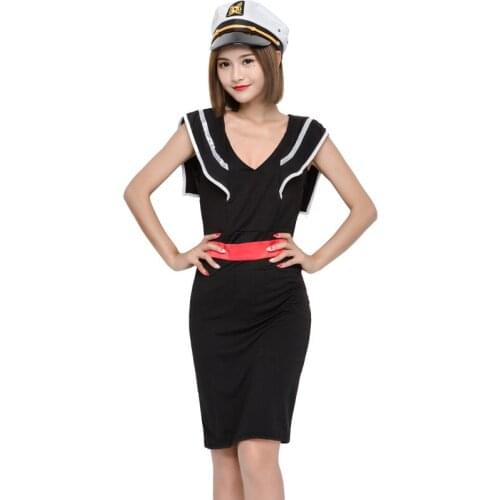 New Waist Navy Suit Womens Slim-fit Sailor Suit Sailor Costumes Game Uniform