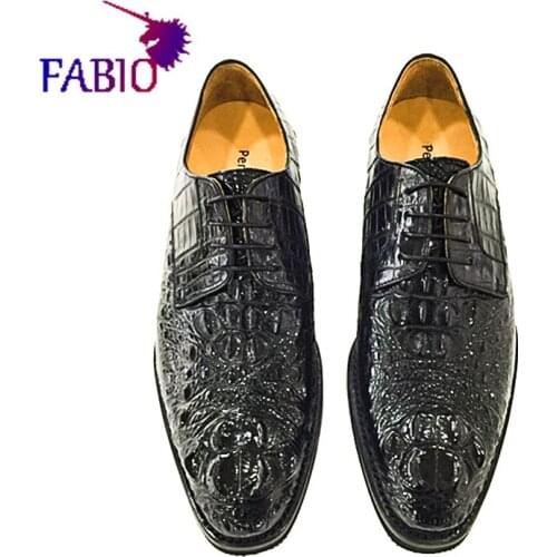 New crocodile leather Personal Tailor man genuine leather shoes
