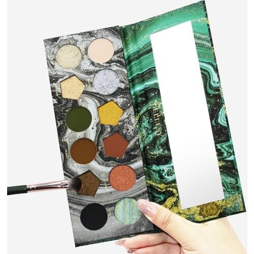 ELLESY Waterproof Eyeshadow Palette 12 Color Glitter For Eyes Nude Matte Shadows Cosmetics and Makeup Bursh Sets