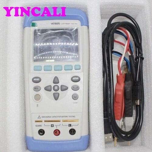 Precision Handheld LCR Meter Tester AT825 Digital ESR Tester Multimeter TFT LCD Touch Screen Avarage Rate 1~99 Times